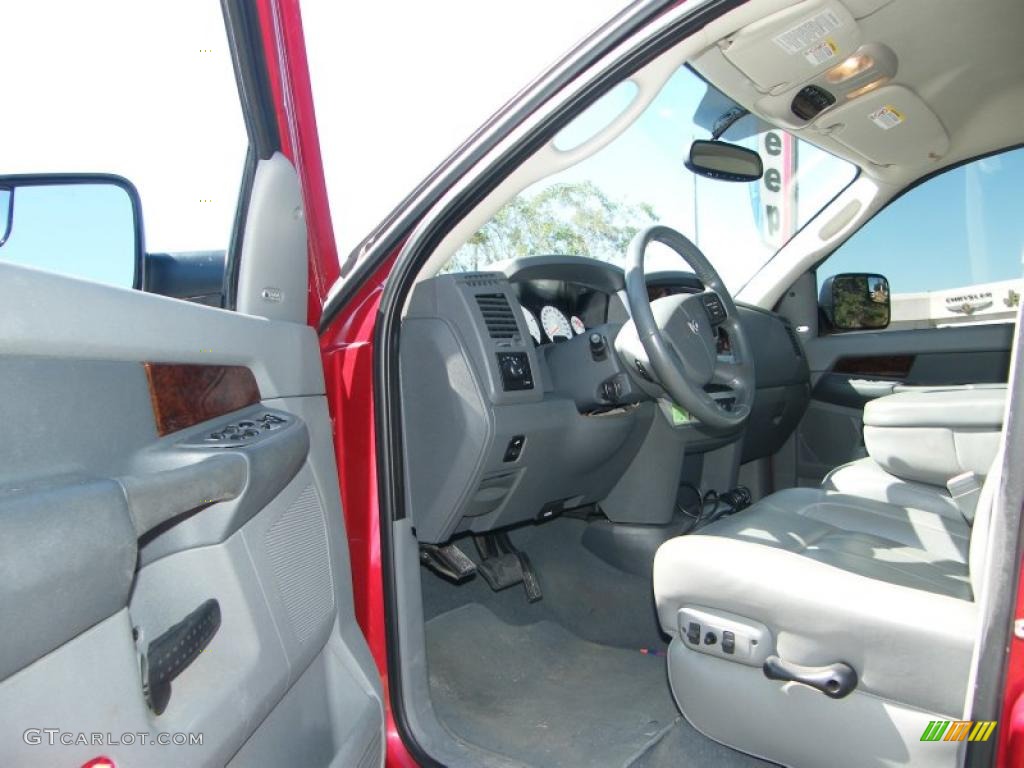 2008 Ram 3500 Laramie Mega Cab 4x4 - Inferno Red Crystal Pearl / Medium Slate Gray photo #14