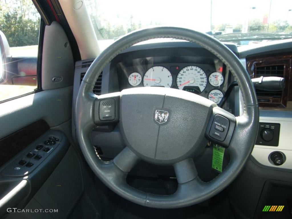 2008 Ram 3500 Laramie Mega Cab 4x4 - Inferno Red Crystal Pearl / Medium Slate Gray photo #21