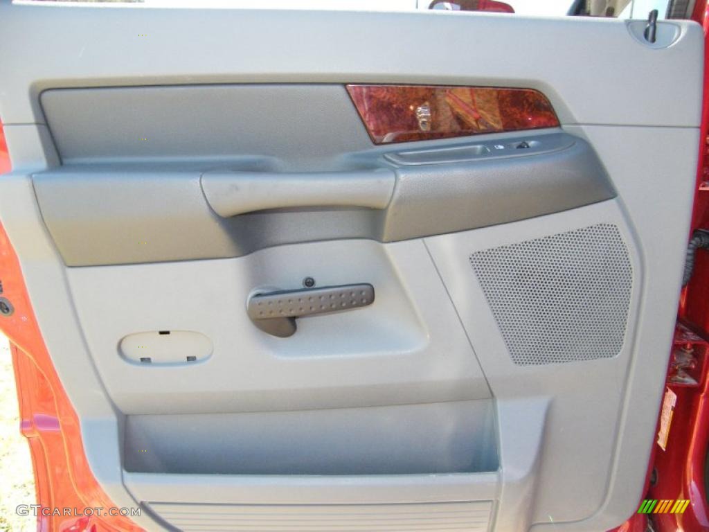 2008 Dodge Ram 3500 Laramie Mega Cab 4x4 Medium Slate Gray Door Panel Photo #38576096