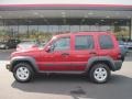 2007 Inferno Red Crystal Pearl Jeep Liberty Sport  photo #2