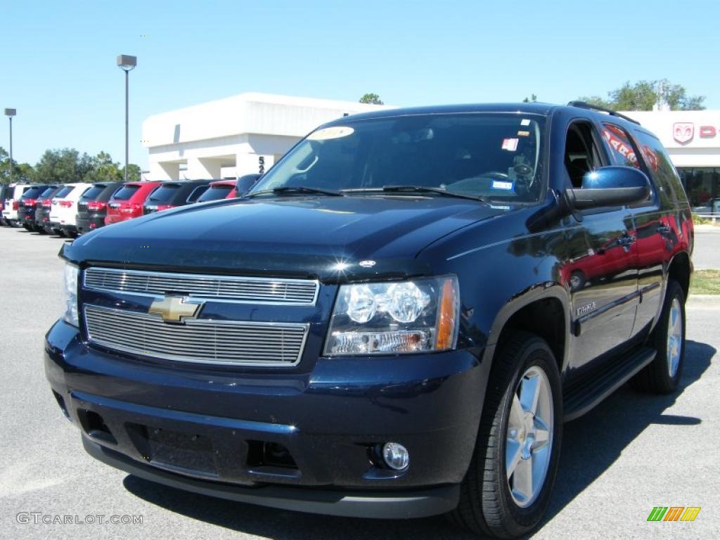 2008 Tahoe LT 4x4 - Dark Blue Metallic / Ebony photo #1