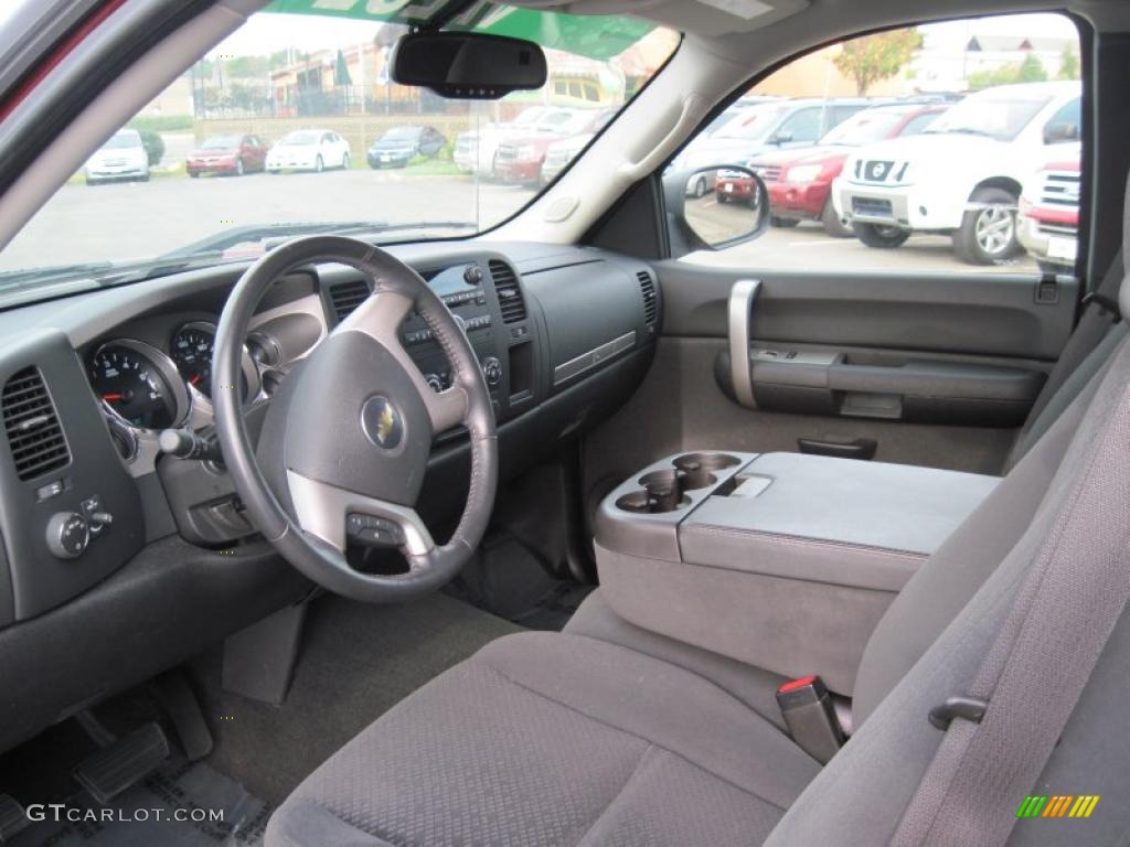 Ebony Interior 2008 Chevrolet Silverado 1500 LT Extended Cab Photo #38577468