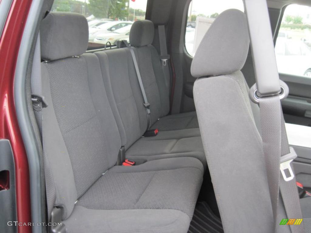 Ebony Interior 2008 Chevrolet Silverado 1500 LT Extended Cab Photo #38577500