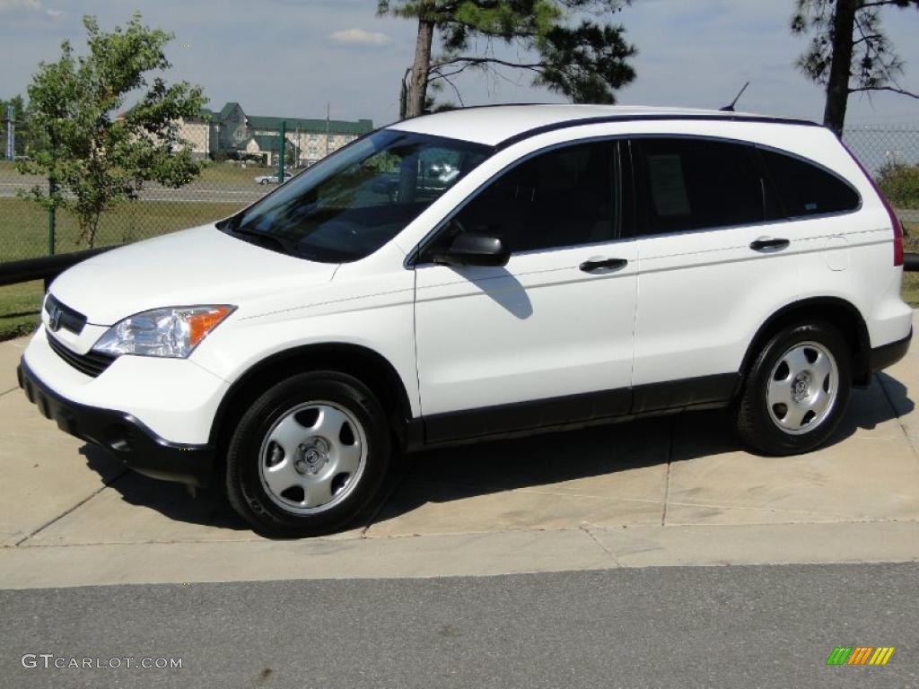 2007 CR-V LX - Taffeta White / Gray photo #10