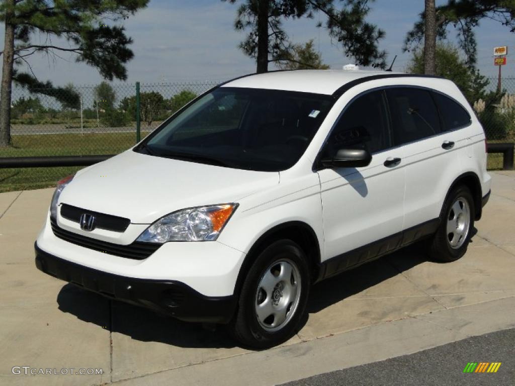 2007 CR-V LX - Taffeta White / Gray photo #11