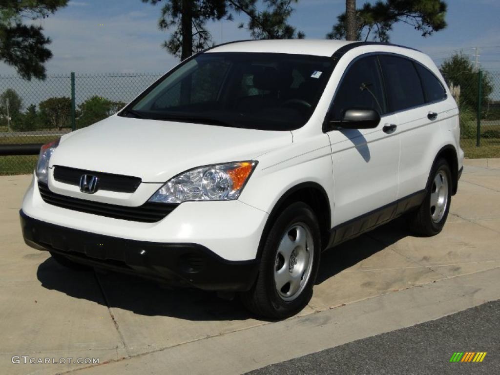 2007 CR-V LX - Taffeta White / Gray photo #12