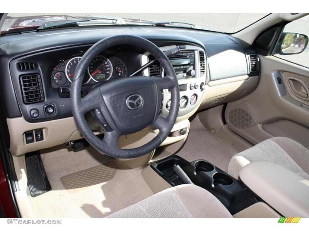 Dark Flint Grey Interior 2004 Mazda Tribute LX V6 4WD Photo #38578456