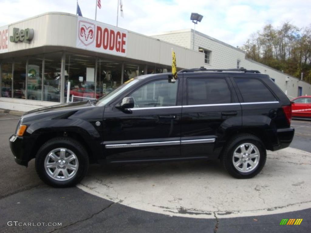 2008 Grand Cherokee Limited 4x4 - Black / Dark Slate Gray/Light Graystone photo #1