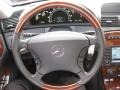 2004 Mercedes-Benz CL Charcoal Interior Steering Wheel Photo