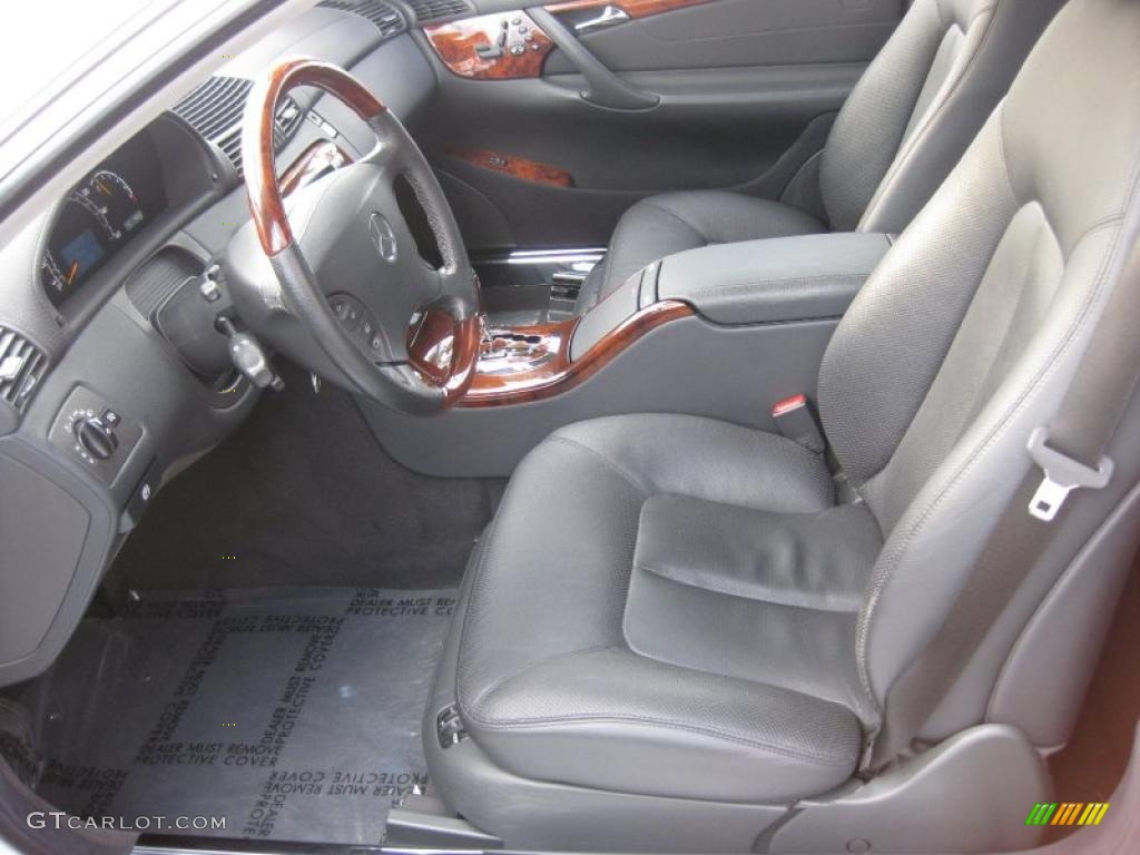 Charcoal Interior 2004 Mercedes-Benz CL 500 Photo #38580024