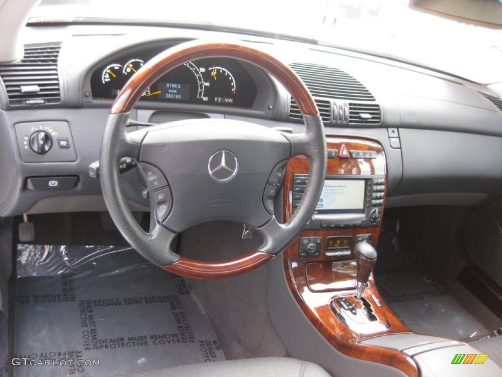 2004 Mercedes-Benz CL 500 Charcoal Dashboard Photo #38580064