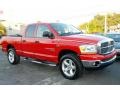 2006 Flame Red Dodge Ram 1500 Big Horn Edition Quad Cab 4x4  photo #2