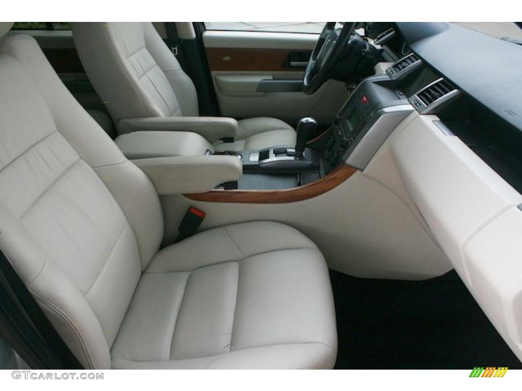 2007 Range Rover Sport HSE - Arctic Frost Metallic / Ivory photo #31
