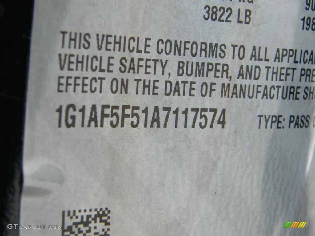 2010 Cobalt LT Sedan - Black / Ebony photo #30