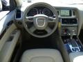 2011 Audi Q7 Cardamom Beige Interior Steering Wheel Photo