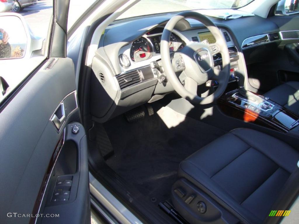 Black Interior 2011 Audi A6 3.0T quattro Sedan Photo #38582784