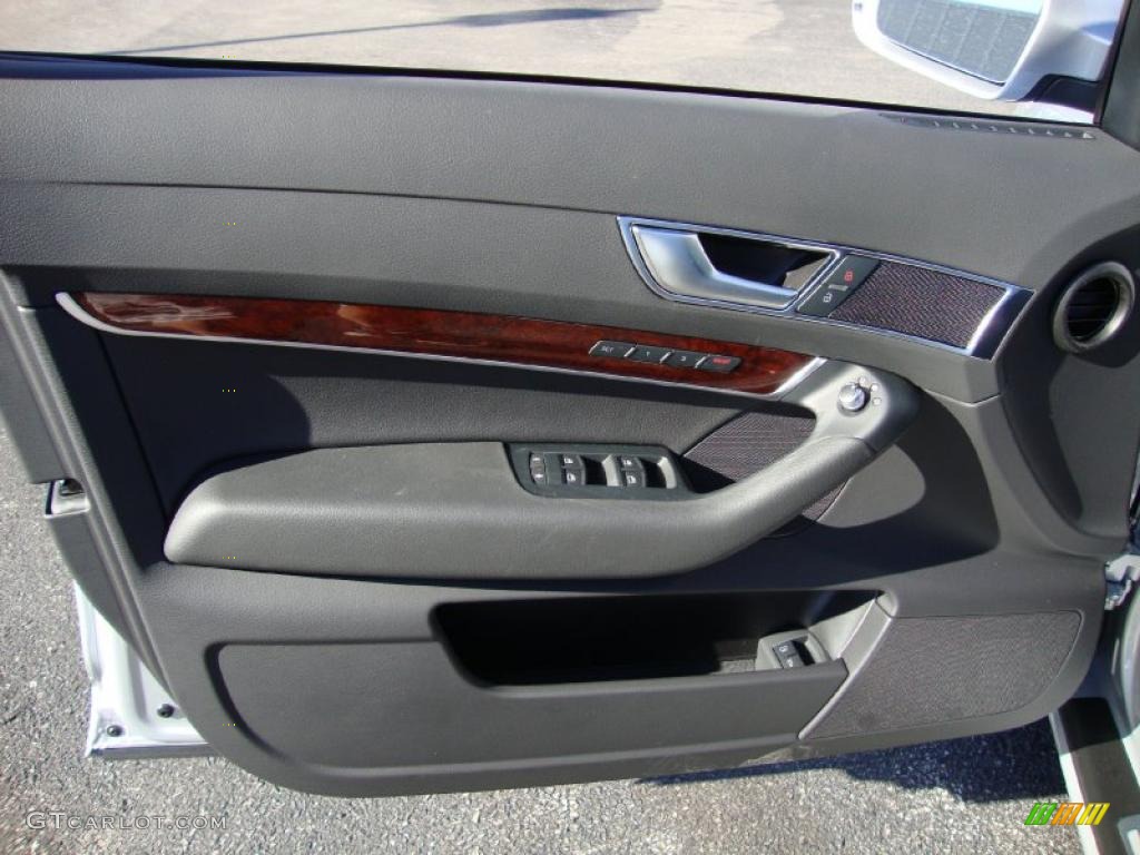 2011 Audi A6 3.0T quattro Sedan Black Door Panel Photo #38582800