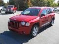 2010 Inferno Red Crystal Pearl Jeep Compass Latitude  photo #1