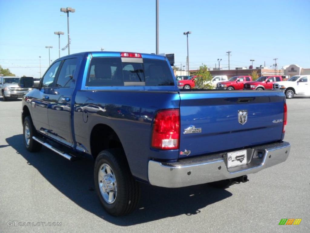 2011 Ram 2500 HD Big Horn Crew Cab 4x4 - Deep Water Blue Pearl / Dark Slate/Medium Graystone photo #2