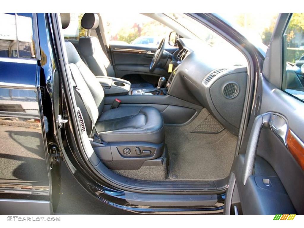 Black Interior 2007 Audi Q7 4.2 quattro Photo #38584456