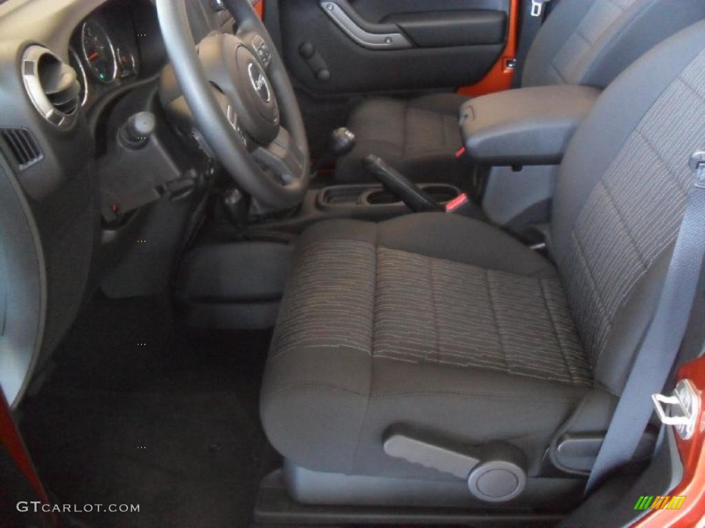 2011 Wrangler Sport 4x4 - Mango Tango Pearl / Black photo #7