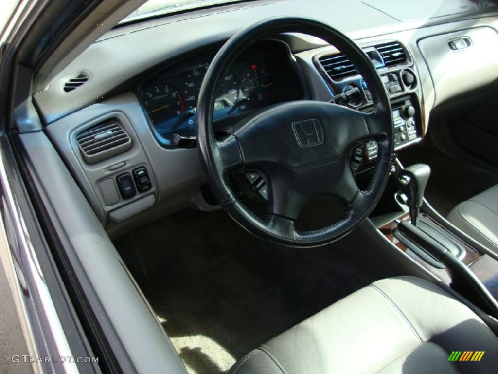 1999 Honda Accord EX V6 Coupe Gray Steering Wheel Photo #38585665