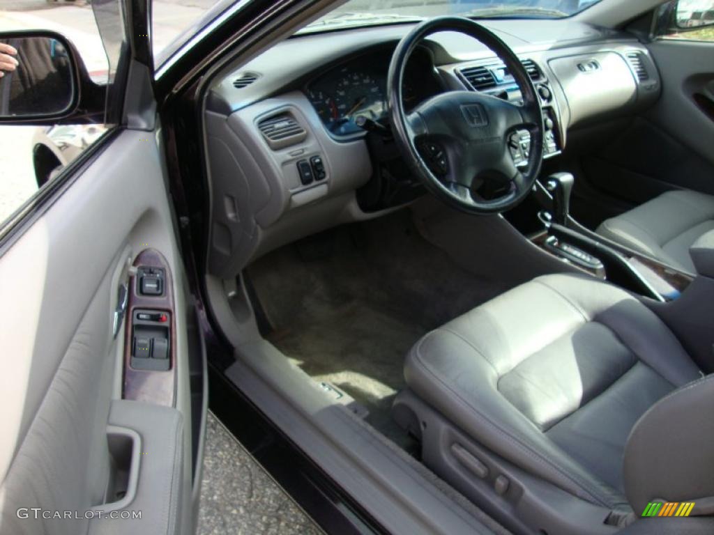 Gray Interior 1999 Honda Accord EX V6 Coupe Photo #38585681
