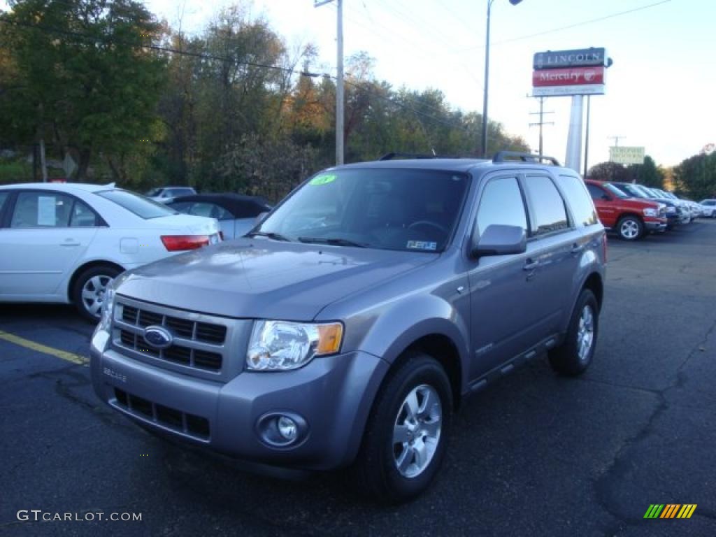 2008 Escape Limited 4WD - Tungsten Grey Metallic / Charcoal photo #1
