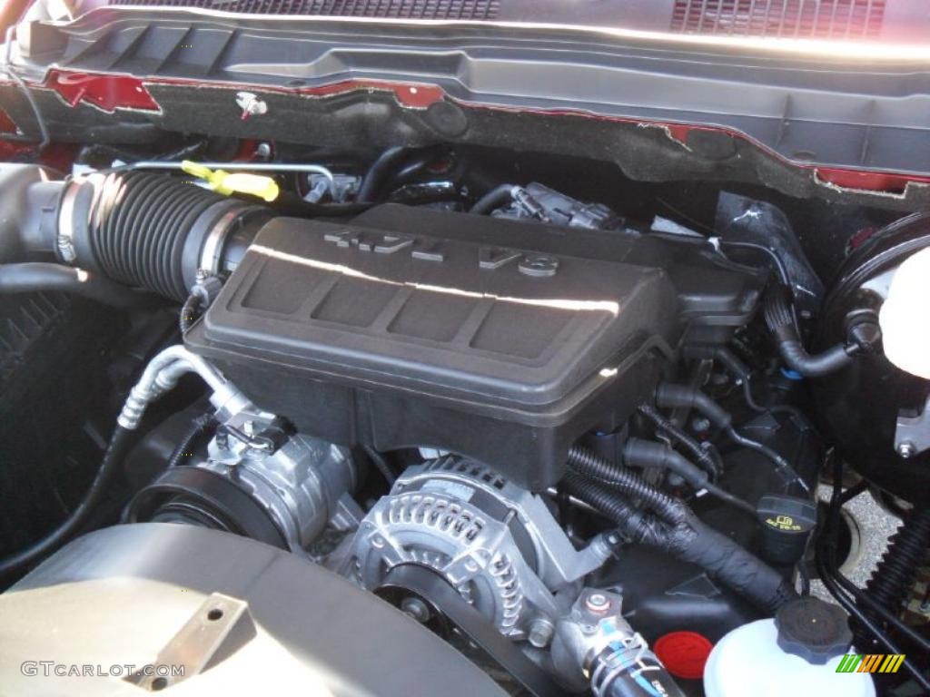 2011 Dodge Ram 1500 SLT Outdoorsman Quad Cab 4x4 4.7 Liter SOHC 16-Valve Flex-Fuel V8 Engine Photo #38586609