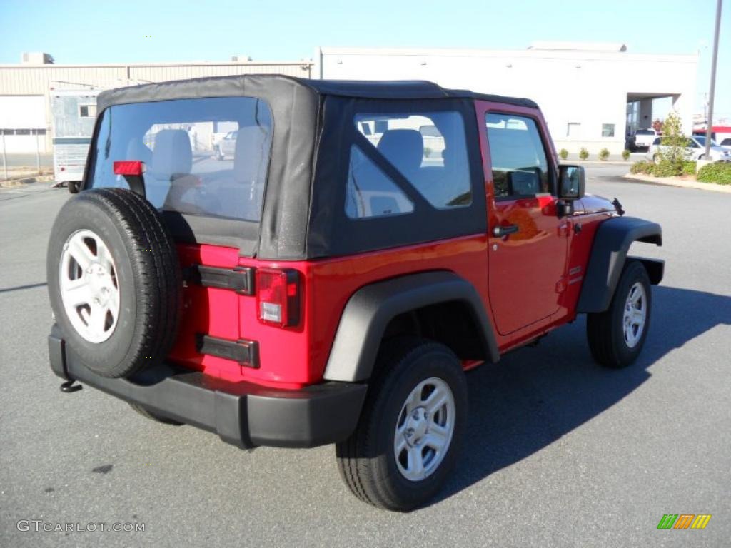 2011 Wrangler Sport 4x4 - Flame Red / Black photo #4