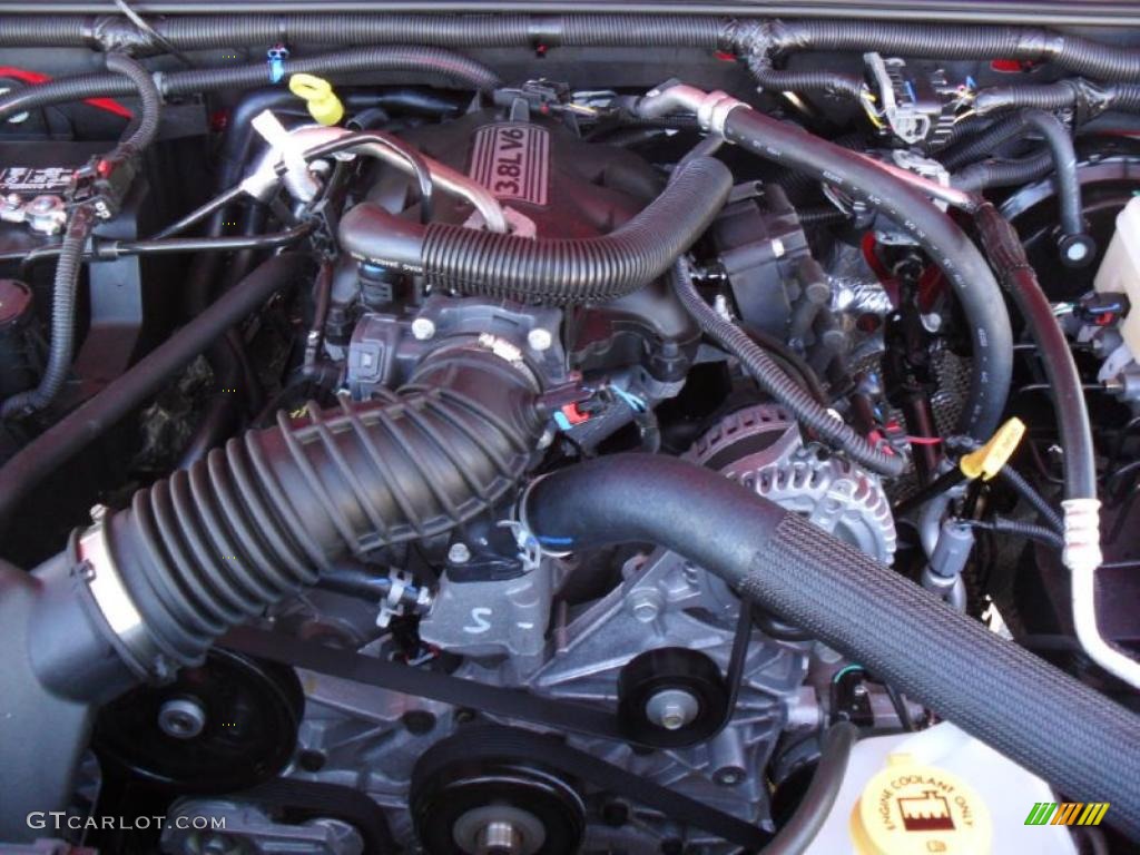 2011 Jeep Wrangler Sport 4x4 3.8 Liter OHV 12-Valve V6 Engine Photo #38588449