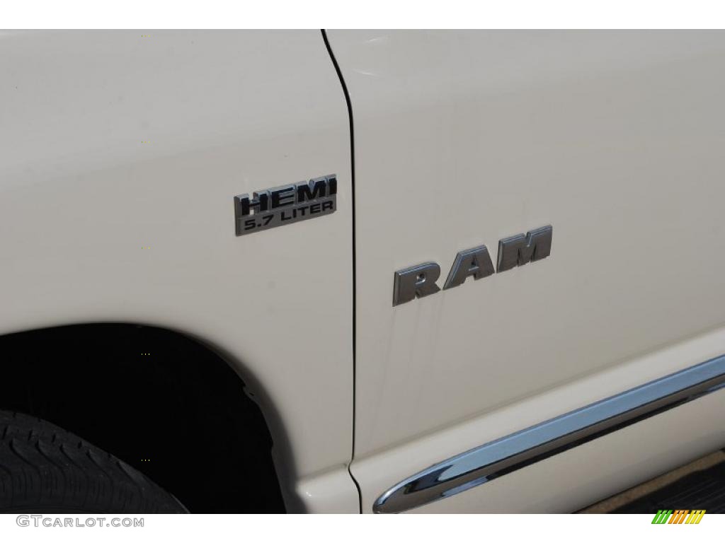 2008 Ram 1500 Big Horn Edition Quad Cab - Cool Vanilla White / Medium Slate Gray photo #10