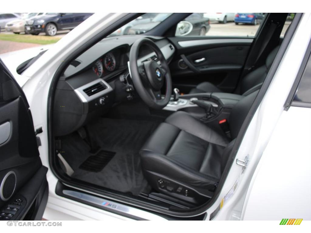 Black Interior 2008 BMW M5 Sedan Photo #38589901