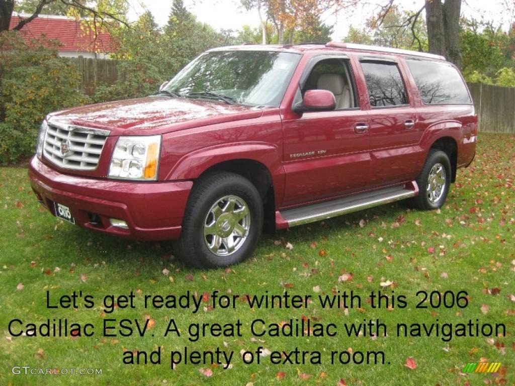 2006 Escalade ESV AWD - Red E / Pewter photo #1