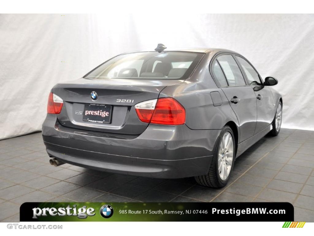 2007 3 Series 328i Sedan - Space Gray Metallic / Grey photo #2