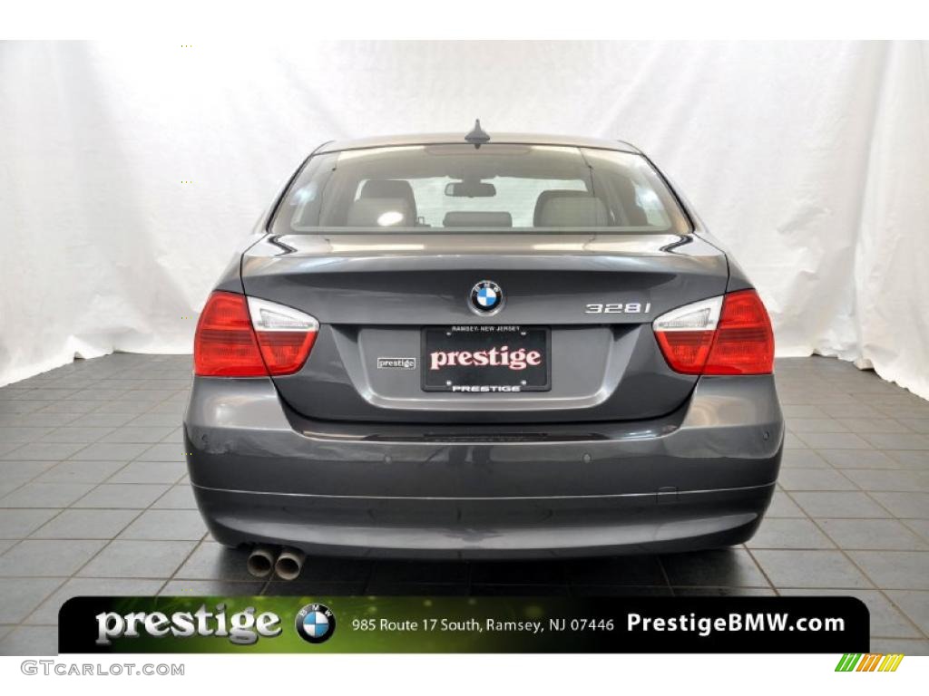 2007 3 Series 328i Sedan - Space Gray Metallic / Grey photo #3