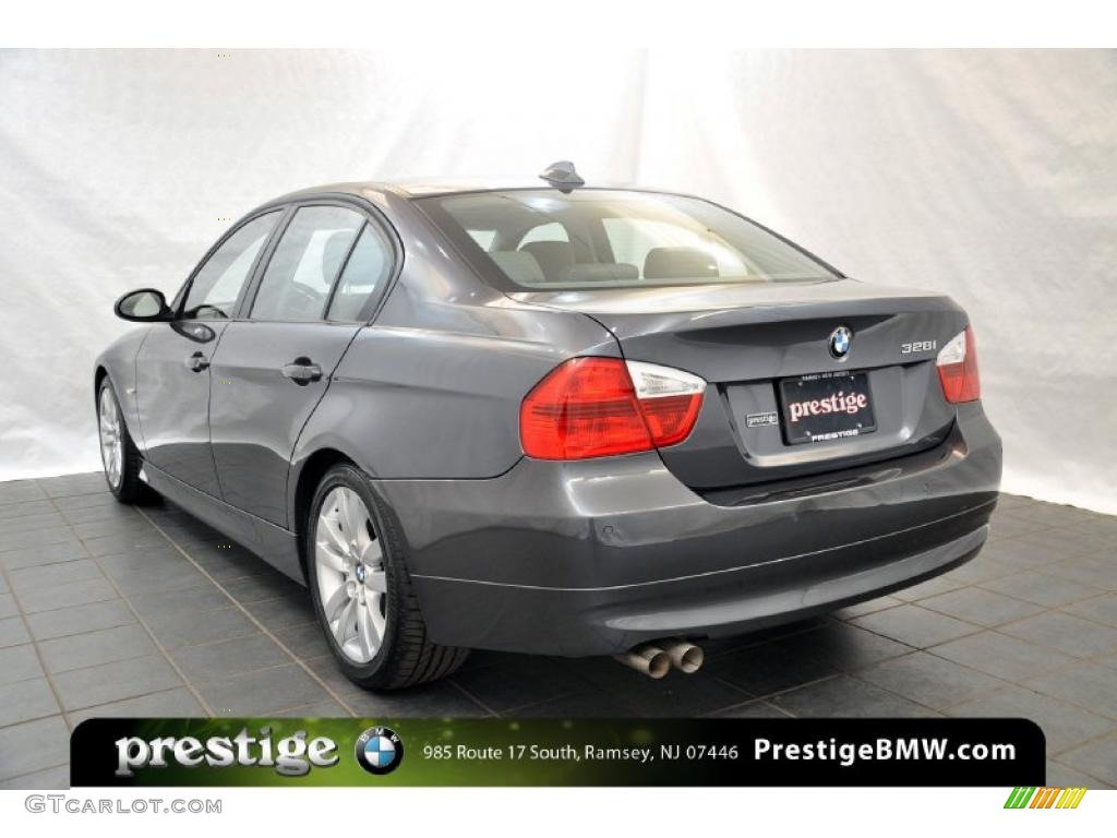 2007 3 Series 328i Sedan - Space Gray Metallic / Grey photo #4
