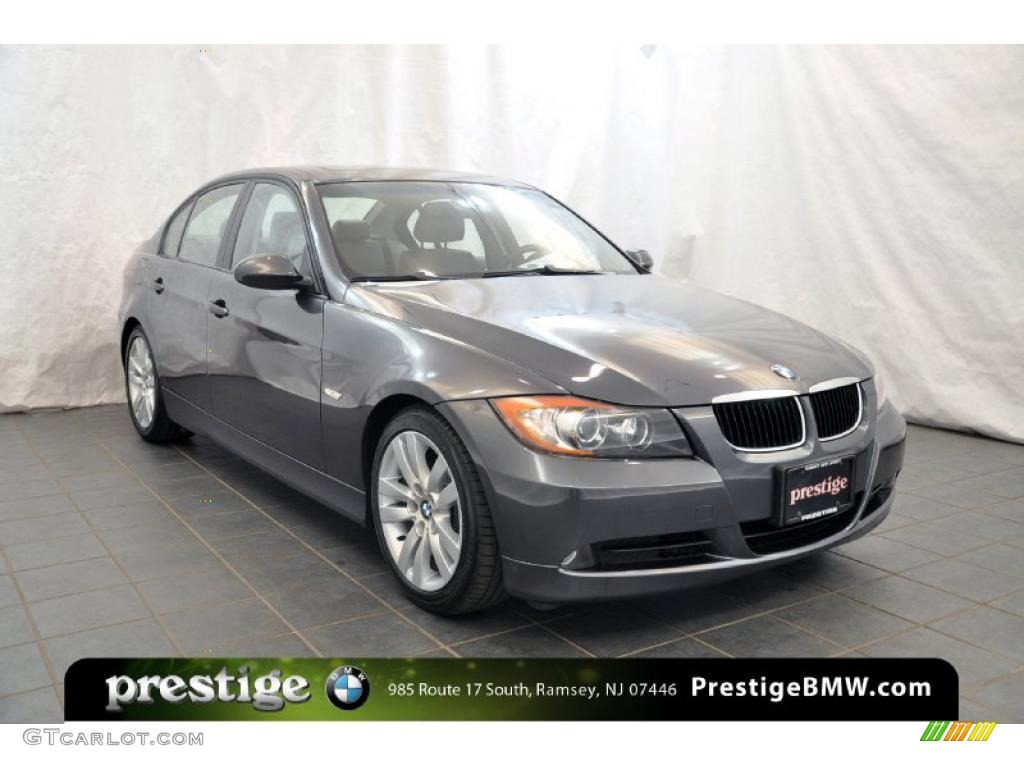 2007 3 Series 328i Sedan - Space Gray Metallic / Grey photo #7