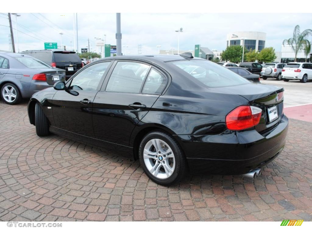 2008 3 Series 328i Sedan - Jet Black / Black photo #3
