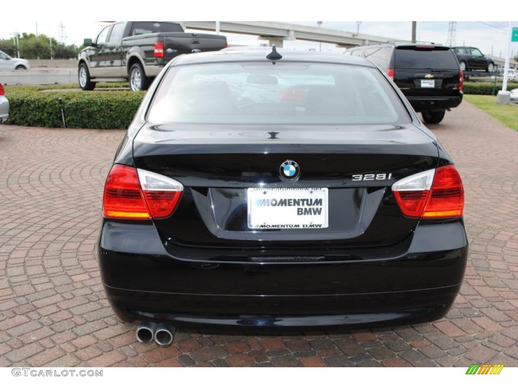 2008 3 Series 328i Sedan - Jet Black / Black photo #4