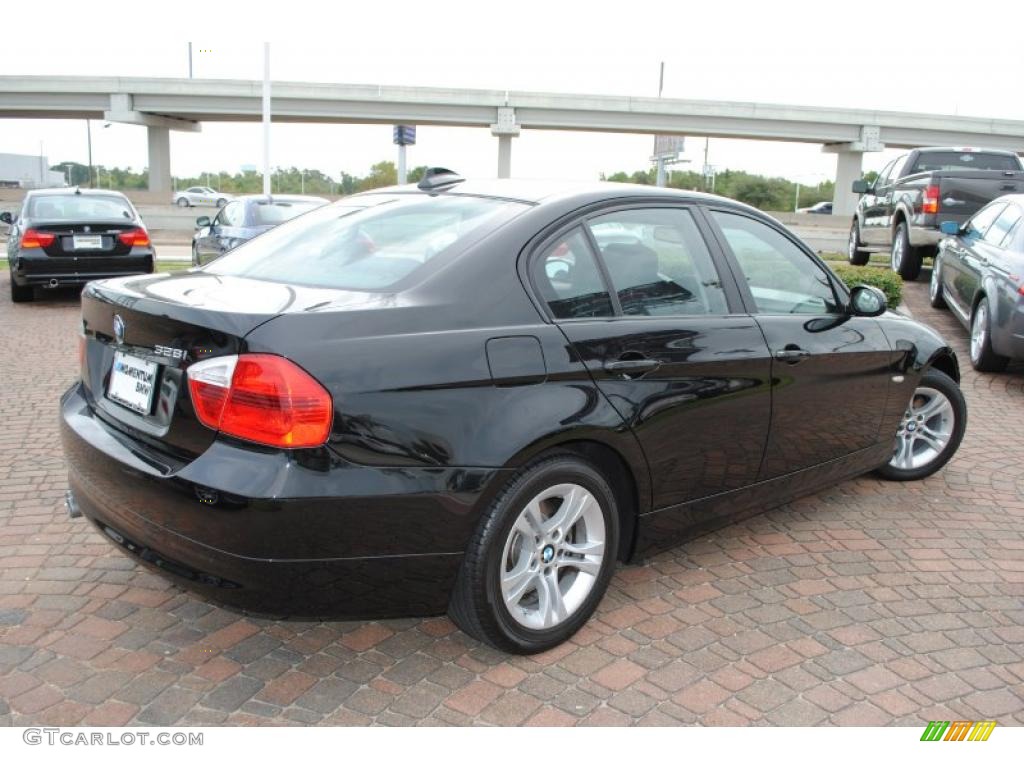 2008 3 Series 328i Sedan - Jet Black / Black photo #5