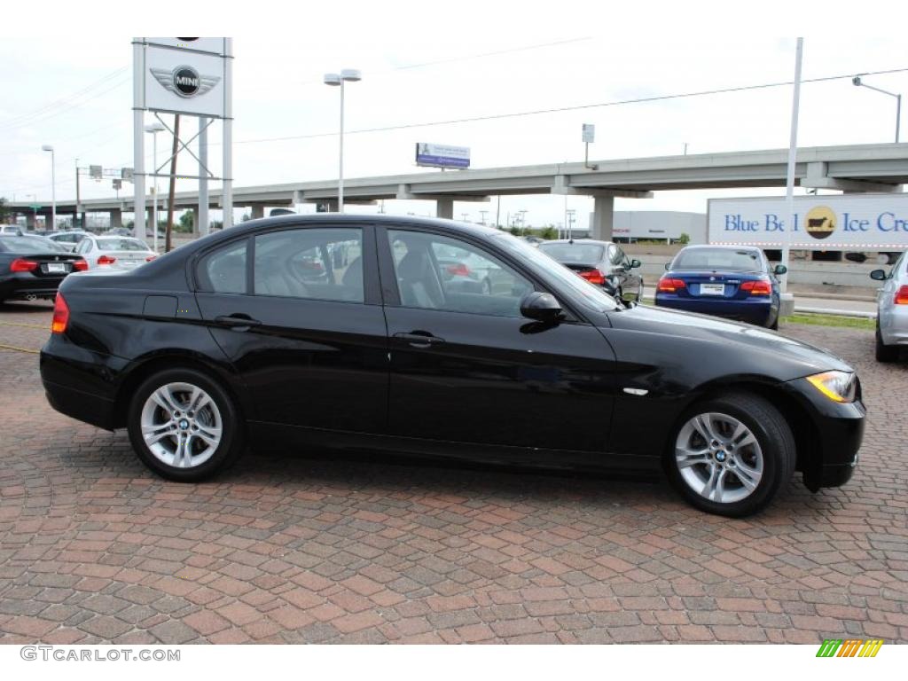 2008 3 Series 328i Sedan - Jet Black / Black photo #6