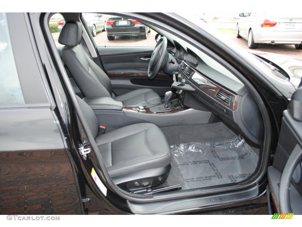 2008 3 Series 328i Sedan - Jet Black / Black photo #9