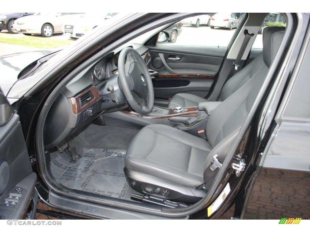 2008 3 Series 328i Sedan - Jet Black / Black photo #13