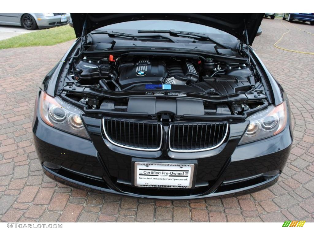 2008 3 Series 328i Sedan - Jet Black / Black photo #19