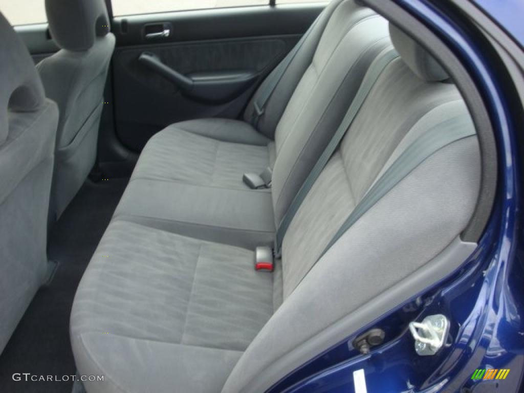 Gray Interior 2005 Honda Civic LX Sedan Photo #38591081