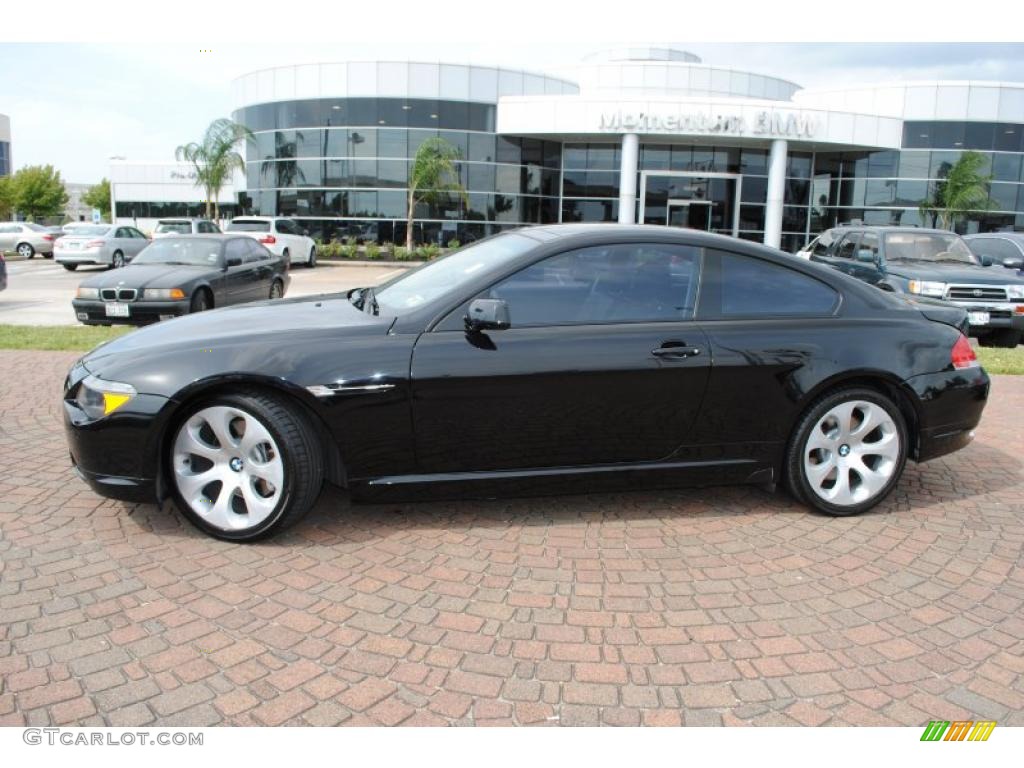 2005 6 Series 645i Coupe - Jet Black / Black photo #2