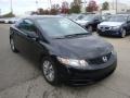 Crystal Black Pearl 2010 Honda Civic EX Coupe Exterior