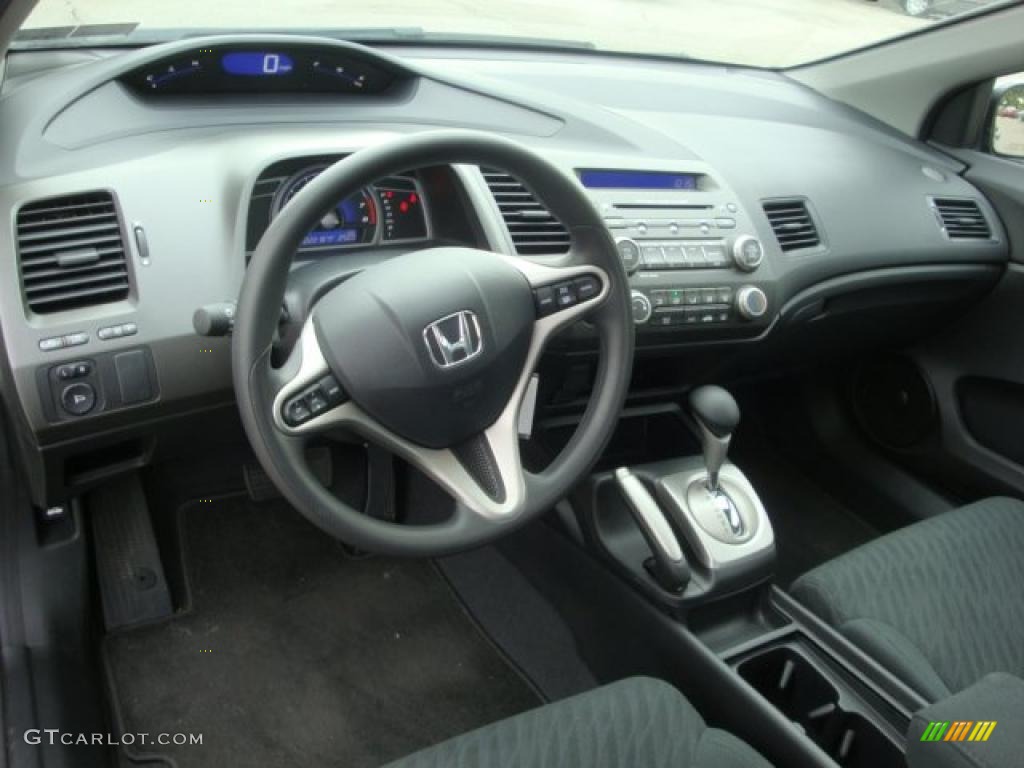2010 Honda Civic EX Coupe Black Dashboard Photo #38591761