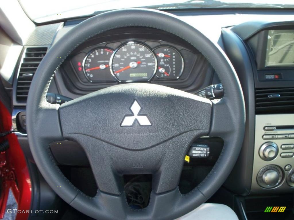 2011 Mitsubishi Galant SE Gray Sport Steering Wheel Photo #38591777
